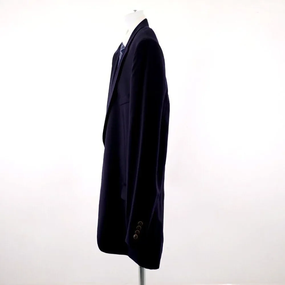 Joseph & Feiss Gold Blue Wool 48L Or Slim 50L 2 Button Suit Jacket‎ / Blazer
